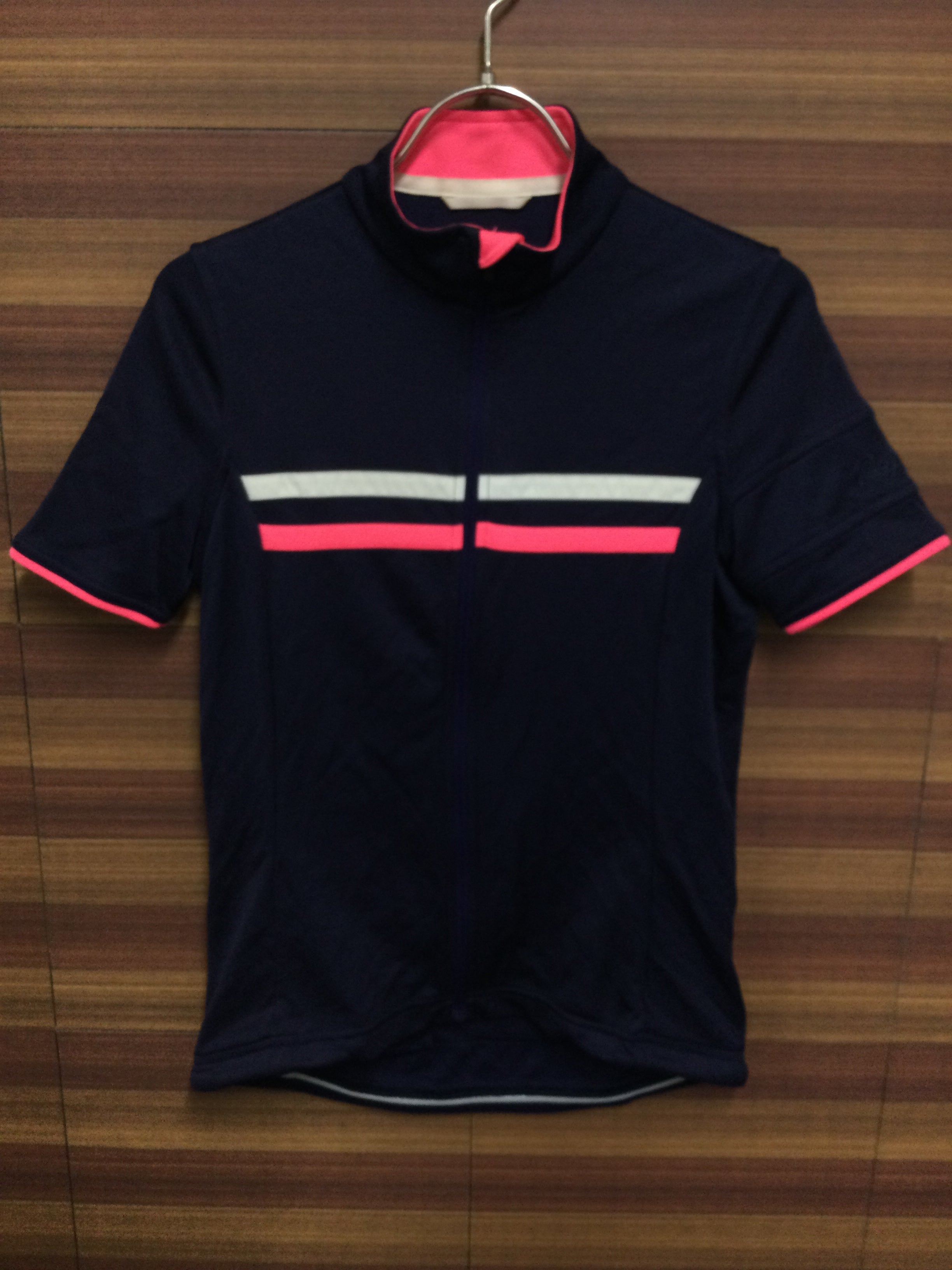 GU390 ラファ RAPHA WOMEN’S SHORT SLEEVE BREVET JERSEY 半袖 サイクルジャージ 紺 S