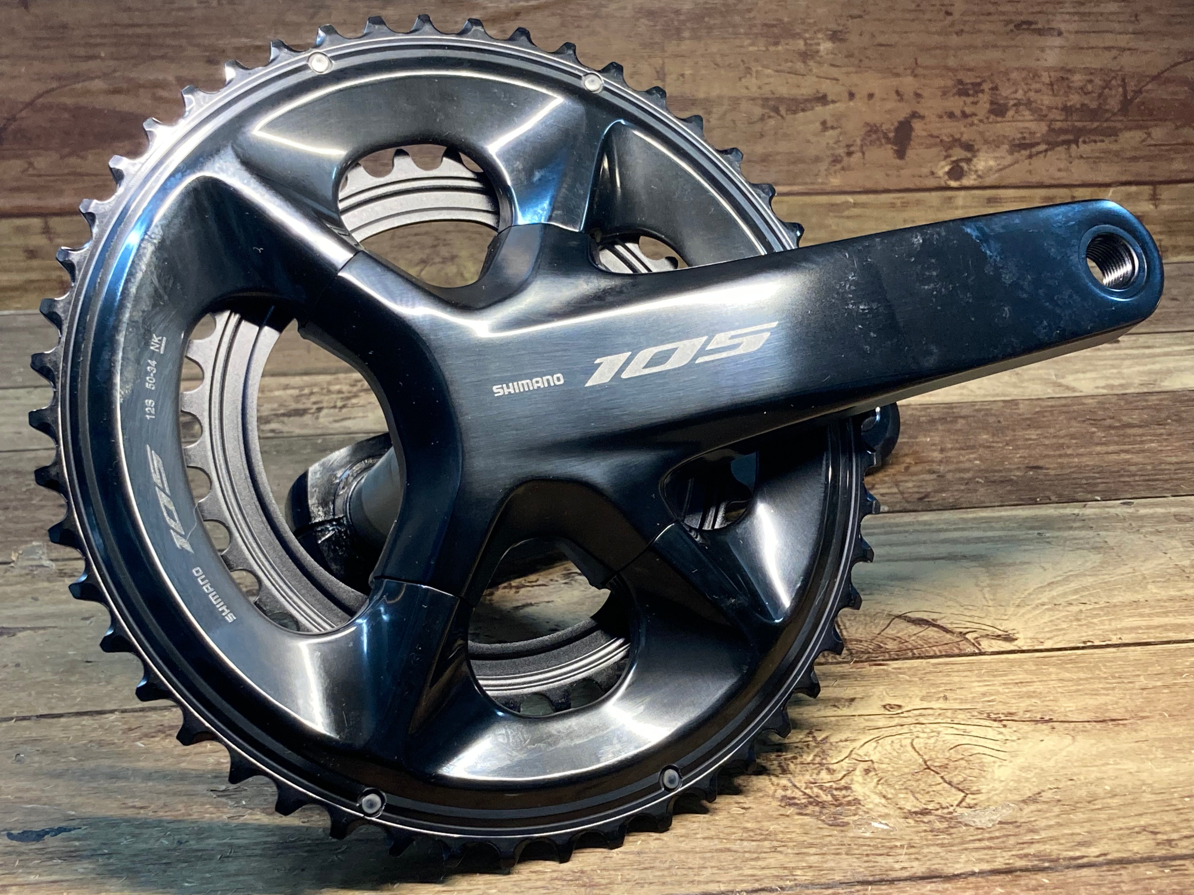 HO349 シマノ SHIMANO 105 FC-R7100 クランクセット 50/34T 165mm