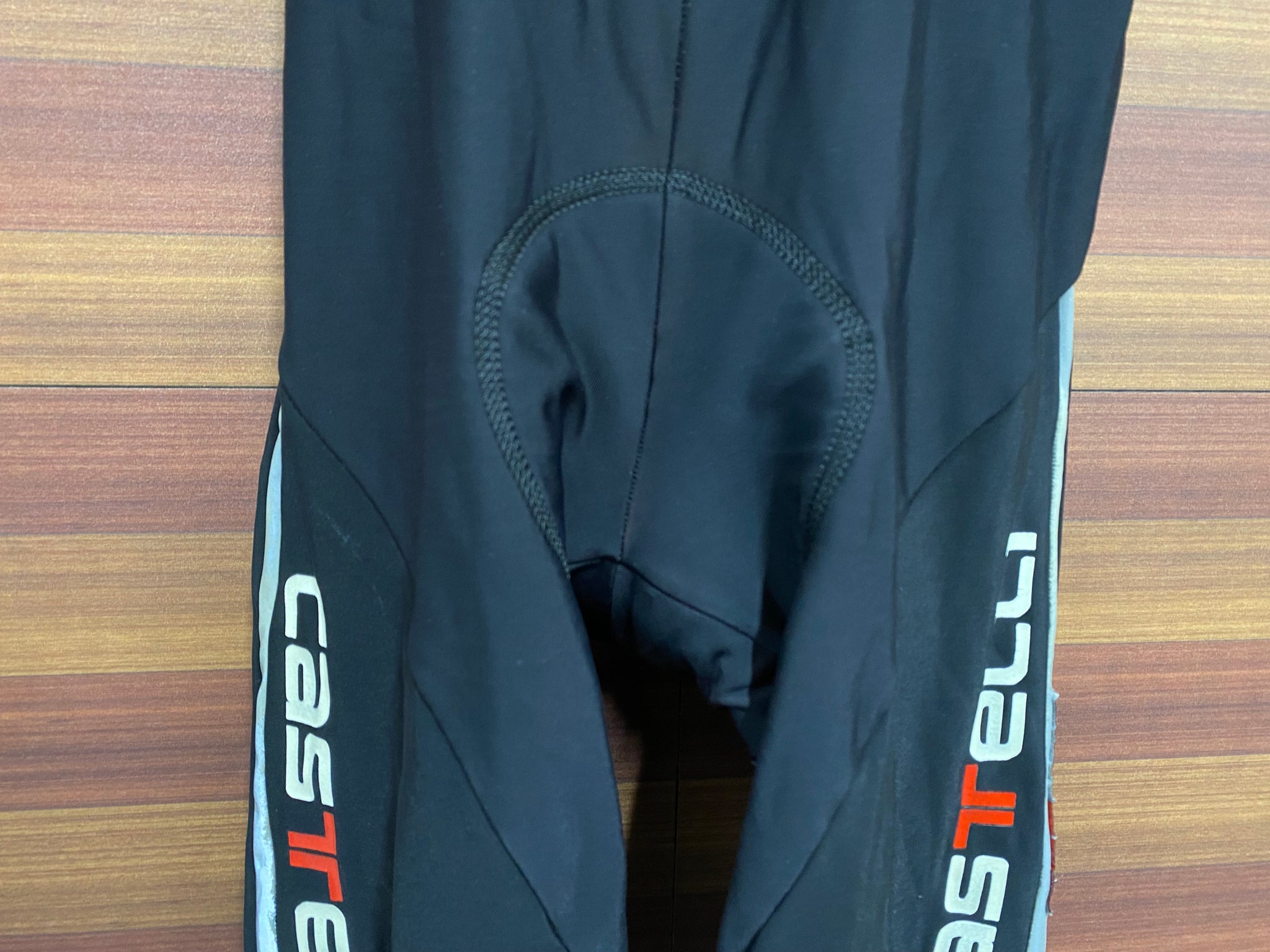 GW871 カステリ CASTELLI ロッソコルサ ROSSO CORSA ビブタイツ 黒 XL