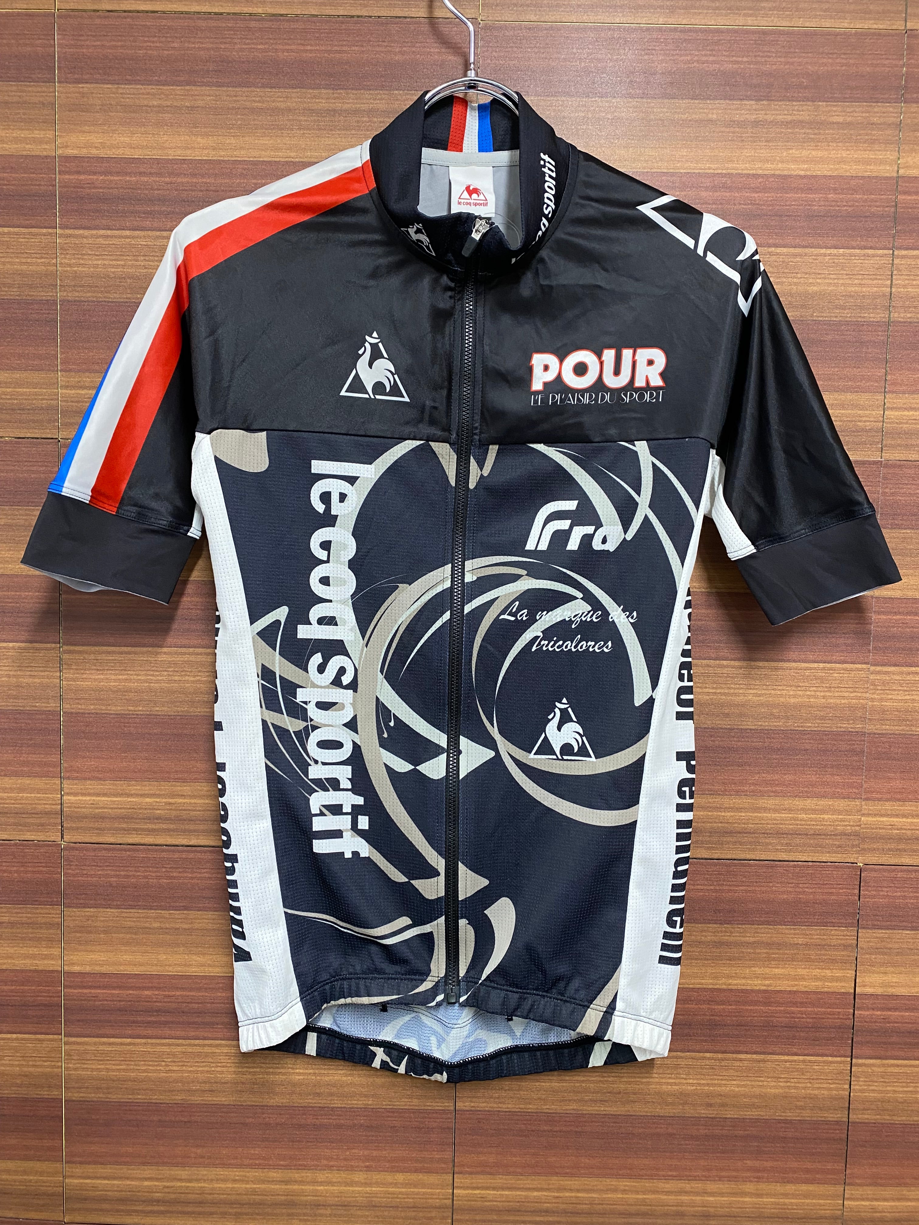 HM093 ルコックスポルティフ le coq sportif 半袖 サイクルジャージ 黒