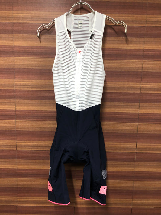 FQ018 ラファ Rapha ウィメンズブルべビブショーツ WOMEN'S BREVET BIB SHORTS 紺白 XS