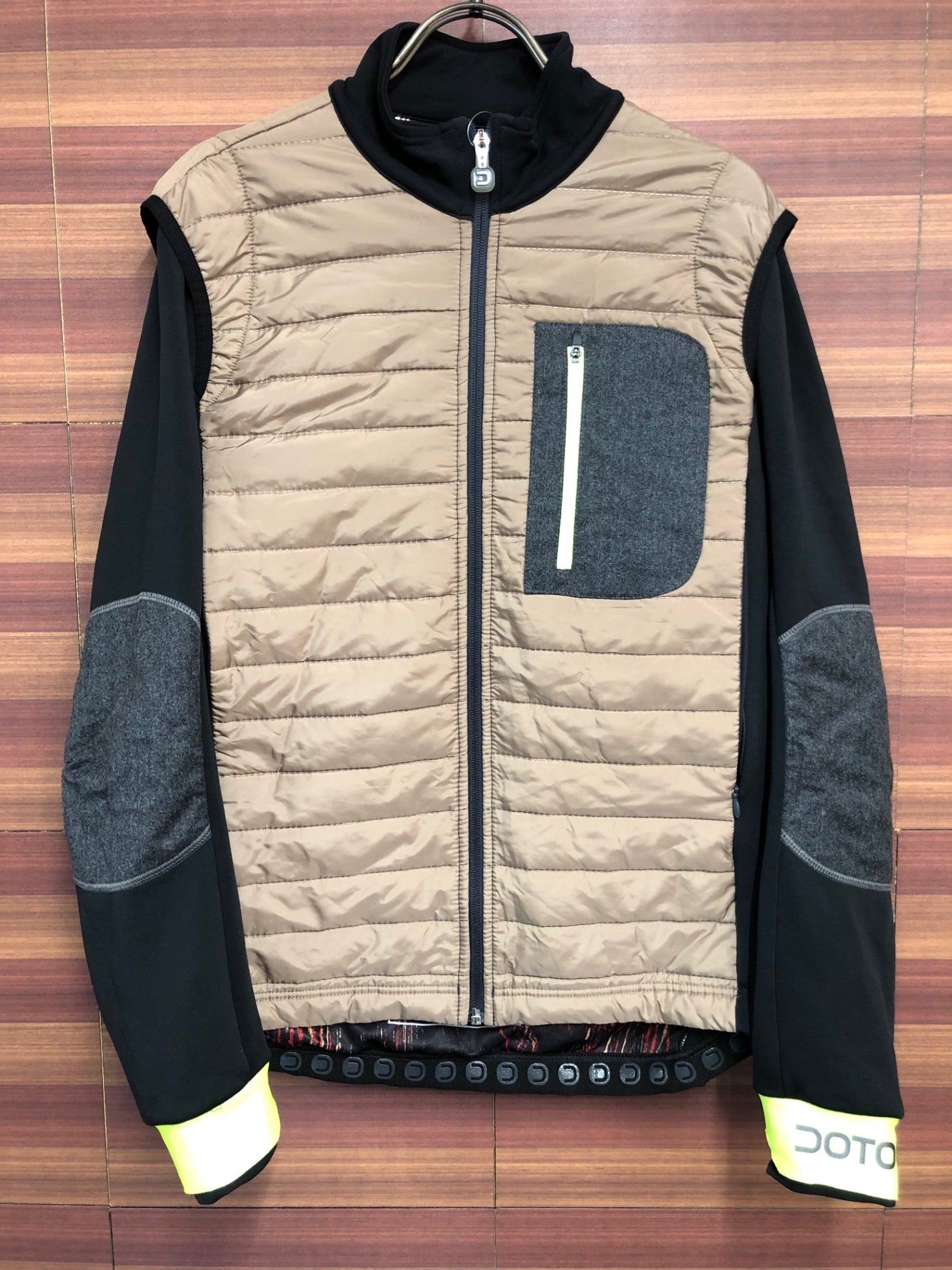 HQ892 ドットアウト DOTOUT Spirited Jacket 長袖 サイクルジャケット 茶 黒 L