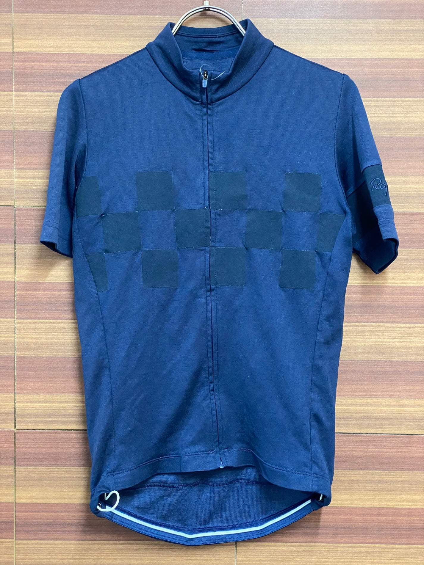 HQ780 ラファ RAPHA CHECK JERSEY 半袖 サイクルジャージ 紺 XS