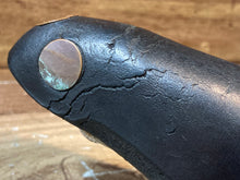 画像をギャラリービューアに読み込む, GW291 ブルックス BROOKS サドル レザー 黒 スチールレール ※錆び、ひび割れあり
