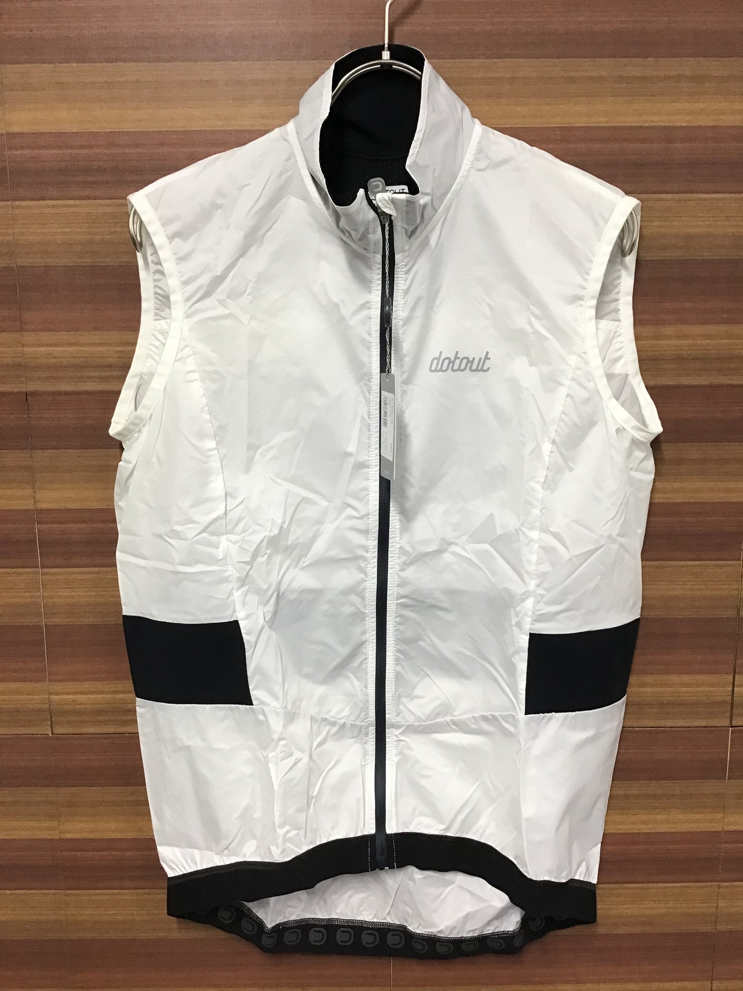 HO245 ドットアウト DOTOUT TENPO VEST サイクルベスト ジレ 白 L