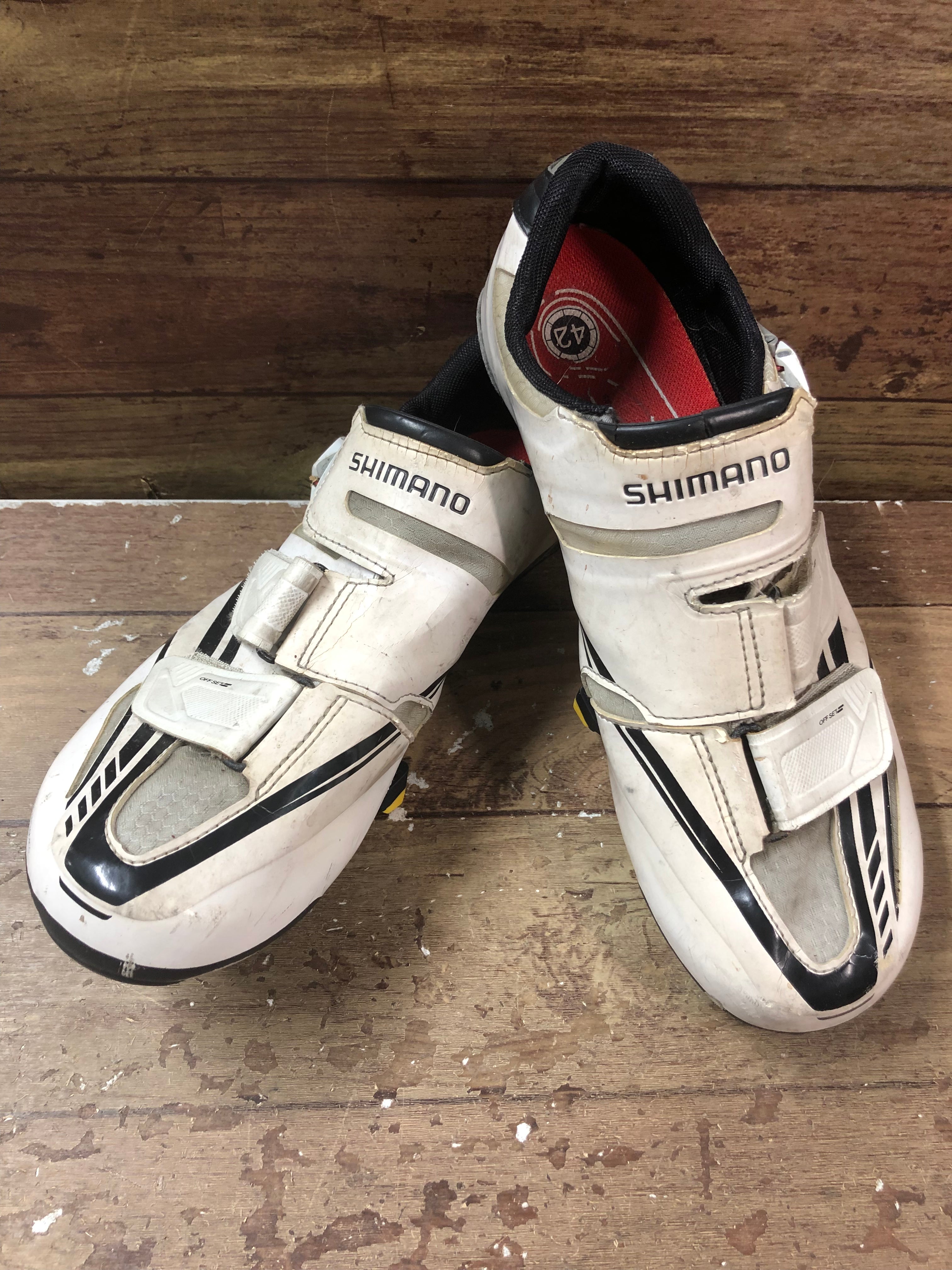 GE273 シマノ SHIMANO SH-R170WE ビンディングシューズ 42 SPD-SL 白