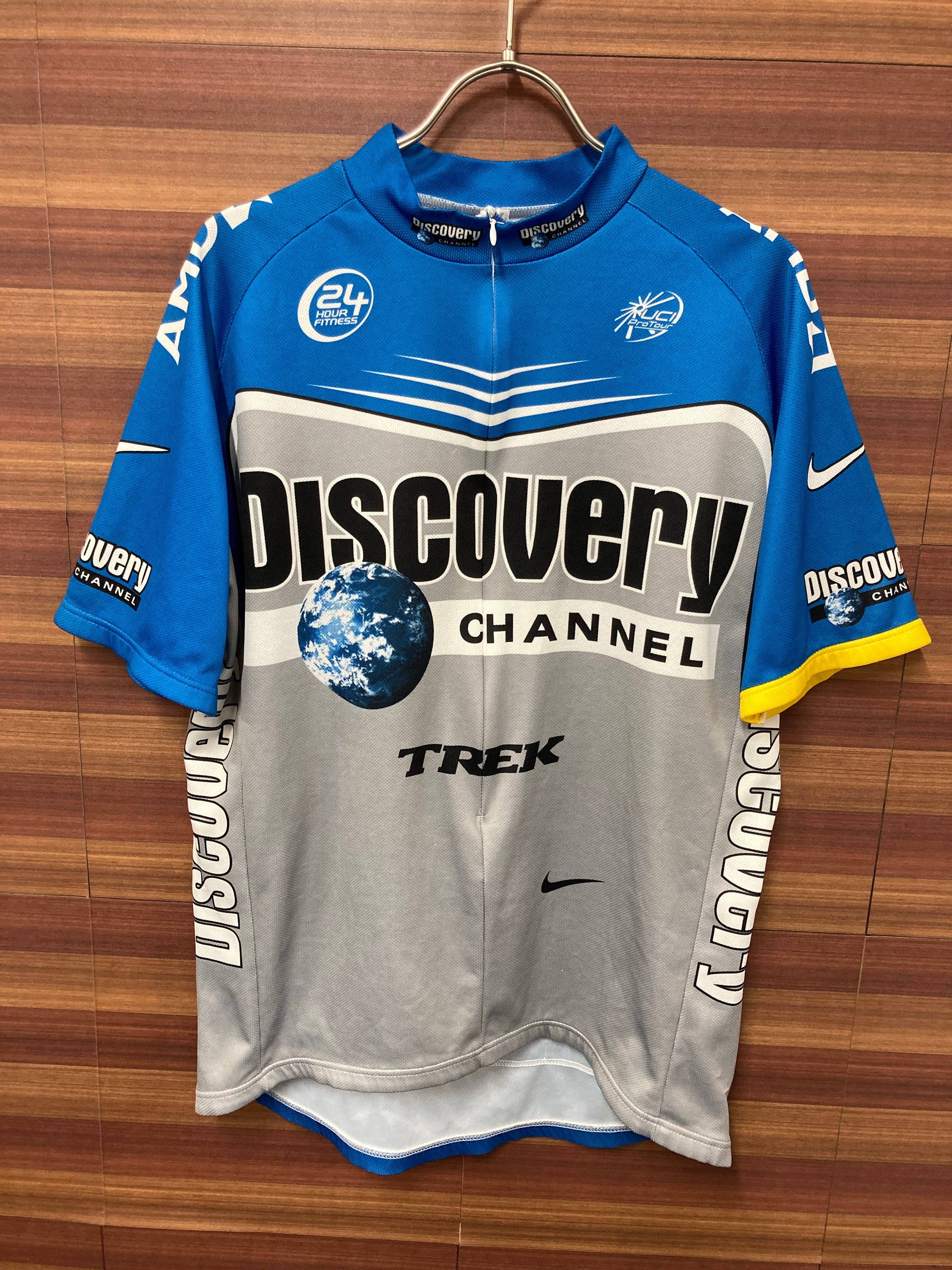 GS876 ナイキ NIKE DISCOVERY CHANNEL 半袖 サイクルジャージ XLサイズ