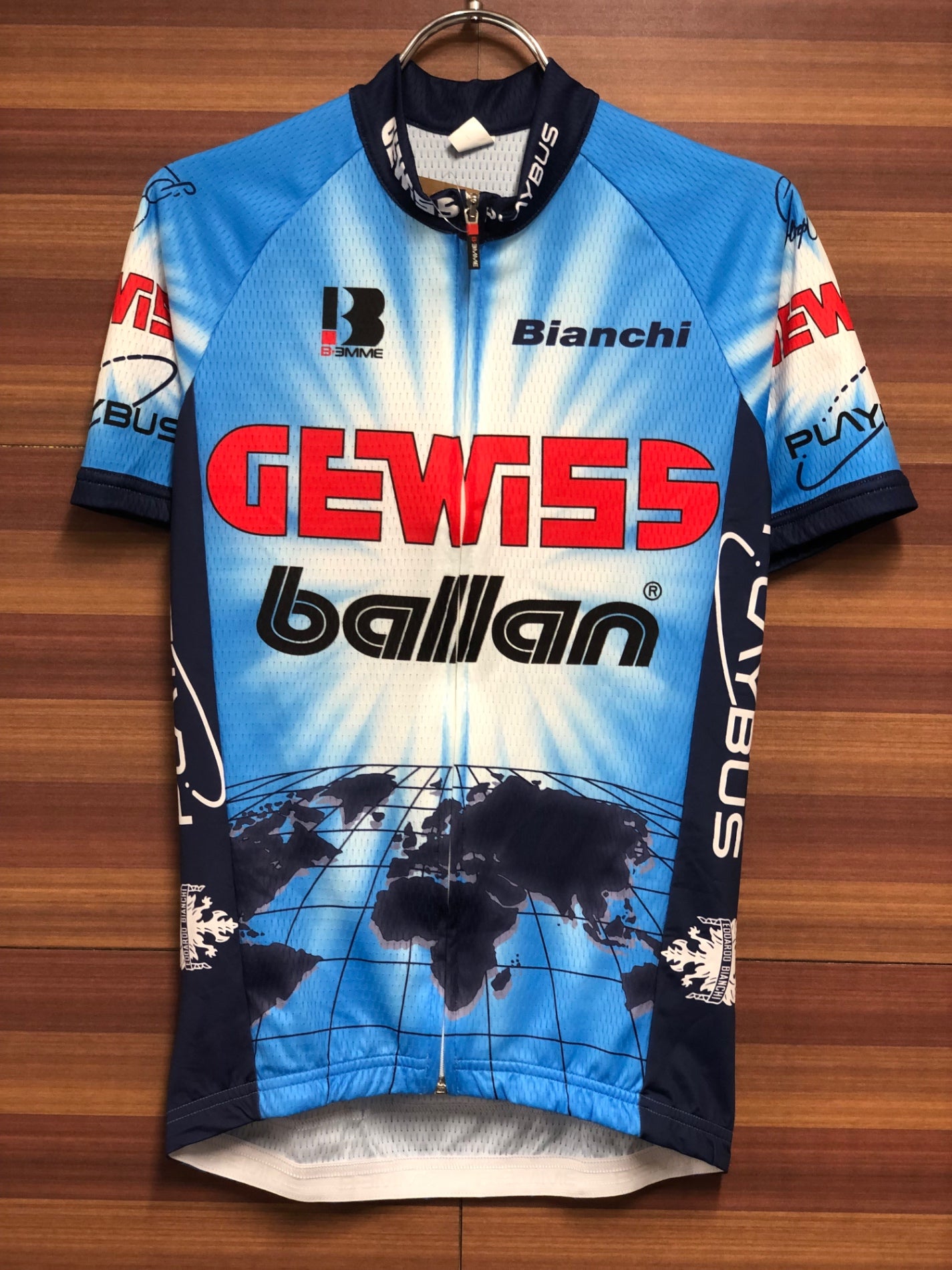 HO939 ビエンメ BIEMME TEAM Gewiss Ballan SS JERSEY サイクルジャージ 青 S