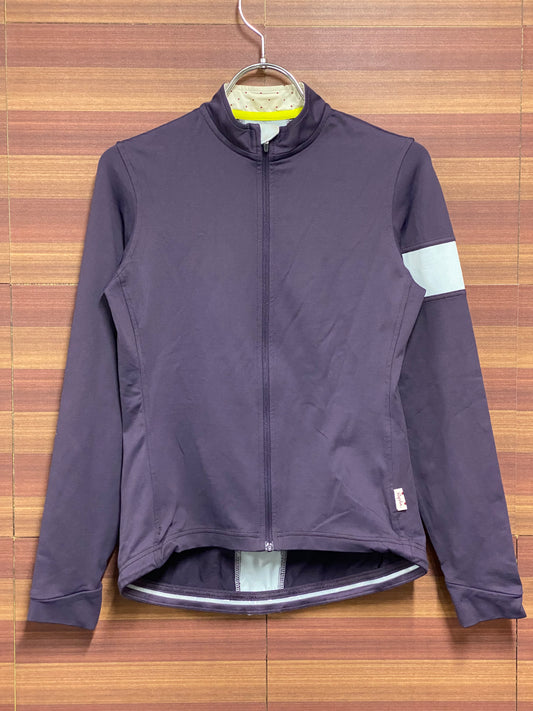 HI380 ラファ Rapha ロングスリーブスープレスジャージ LONG SLEEVE SOUPLESSE JERSEY 長袖 紫 S 裏起毛