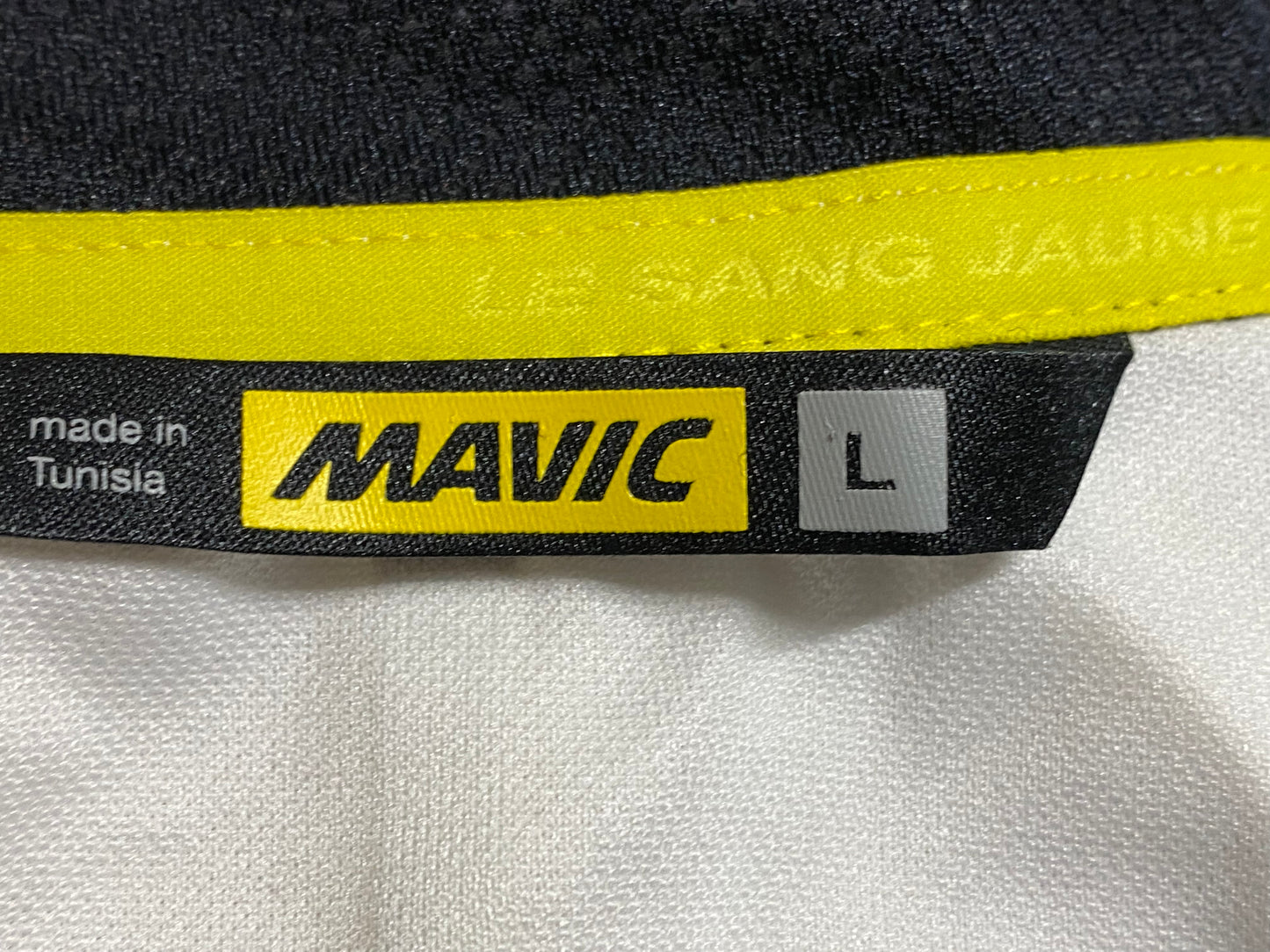 HL613 マビック MAVIC 半袖 サイクルジャージ 白 黒 L