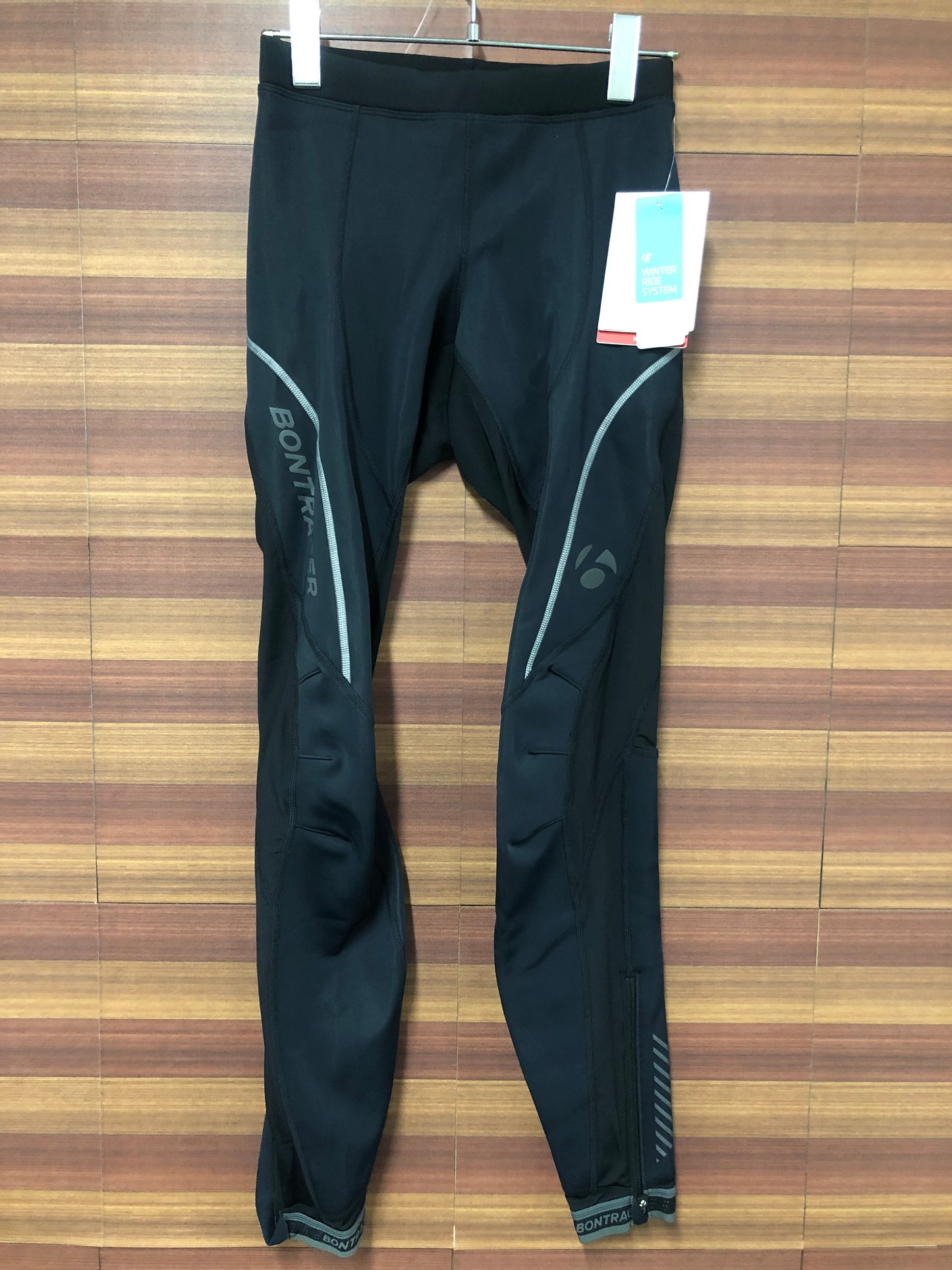 GG858 ボントレガー BONTRAGER Velocis Softshell Tights レーサータイツ 黒 XS 裏起毛 パッド無し