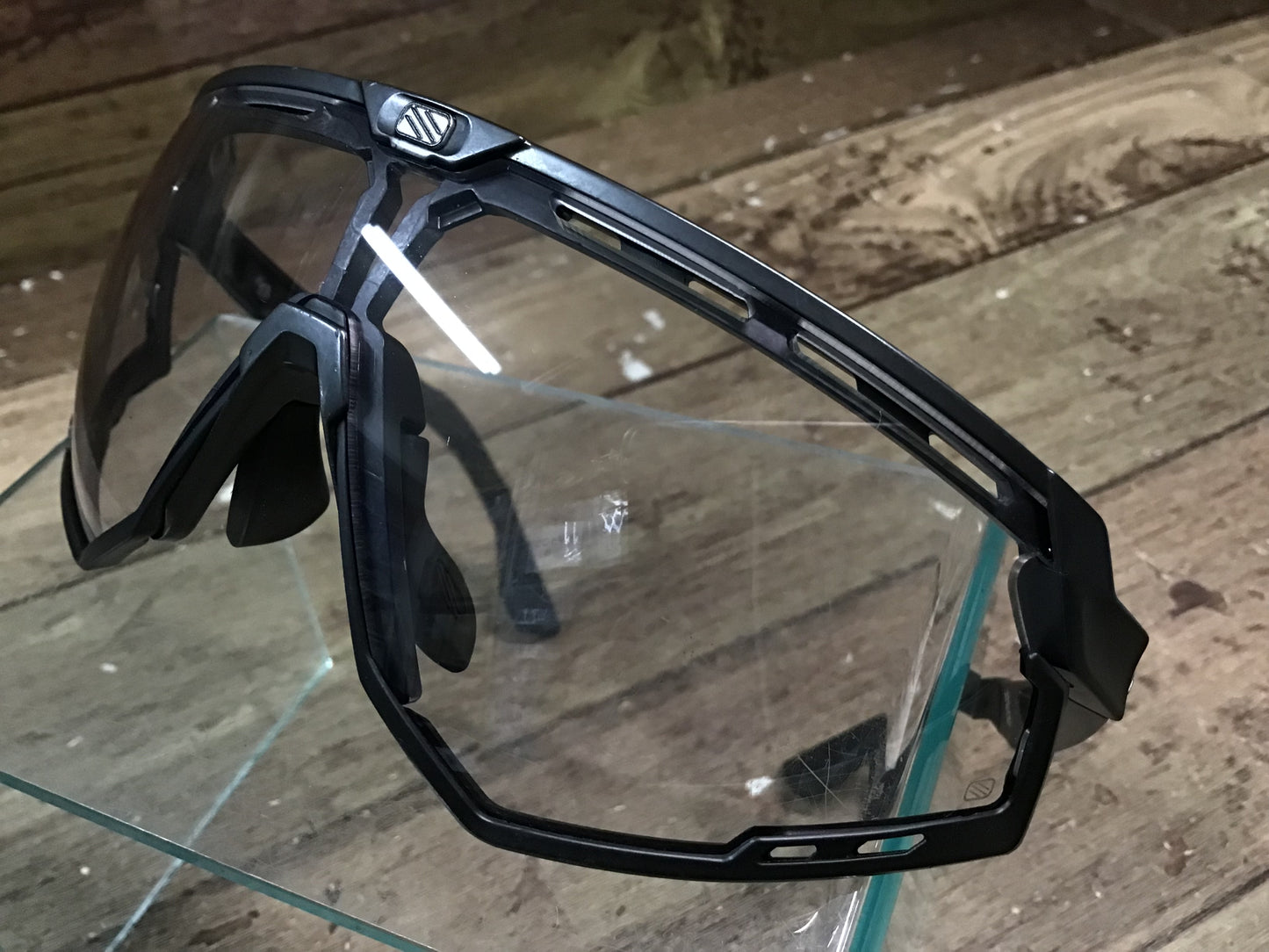 GT707 ルディプロジェクト RUDY PROJECT DEFENDER サングラス アイウェア 黒 透明レンズ