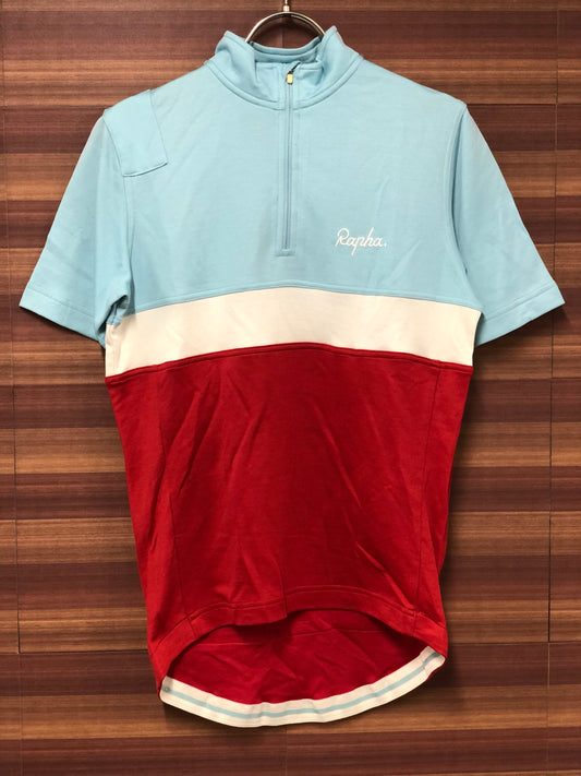 GM070 ラファ Rapha クラブジャージ CLUB JERSEY 赤水色 S