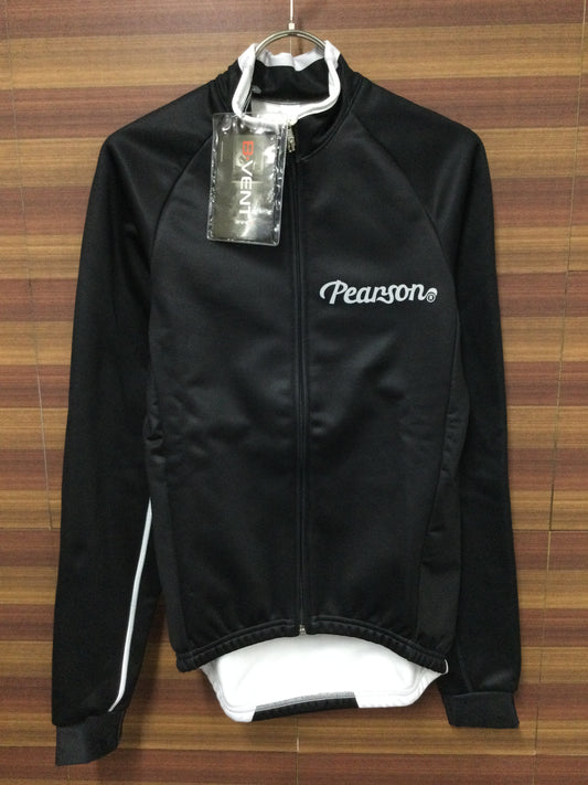 HO283 ピアソン PEARSON PRS REFLEX JERSEY 長袖サイクルジャケット 黒 M 裏起毛