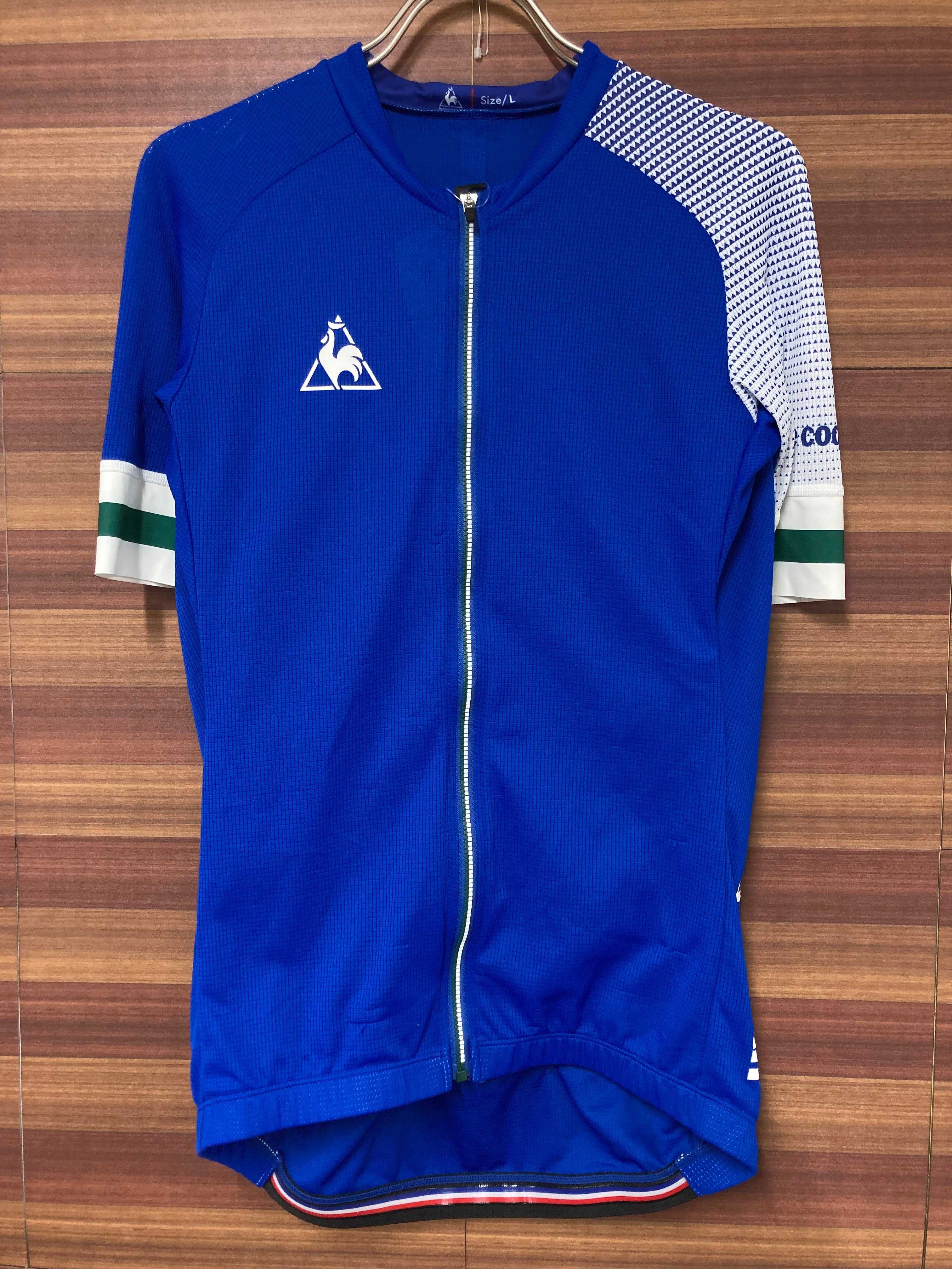 HK941 ルコックスポルティフ le coq sportif 半袖 サイクルジャージ 黒 L