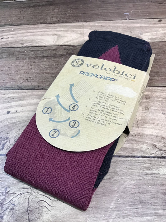 HM293 VELOBICI ヴェロビチ Premgripp Socks ソックス Navy ワイン S