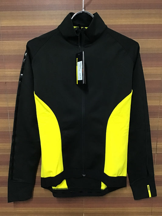 HO315 マビック MAVIC COSMIC ELITE THERMO LS JERSEY 長袖サイクルジャージ 黒 M 裏起毛