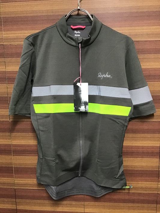 HP693 ラファ Rapha メンズブルべジャージ MEN'S BREVET JERSEY グレー M